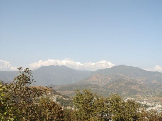 Gisi´s Ausblick auf´s Annapurnamassiv.